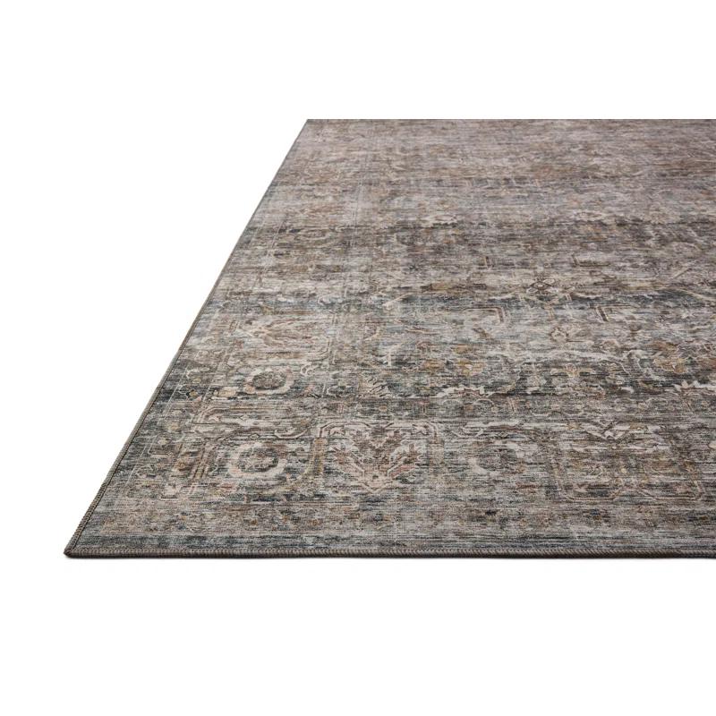 Amber Lewis x Loloi Machine Washable Josie Dove / Gold Area Rug