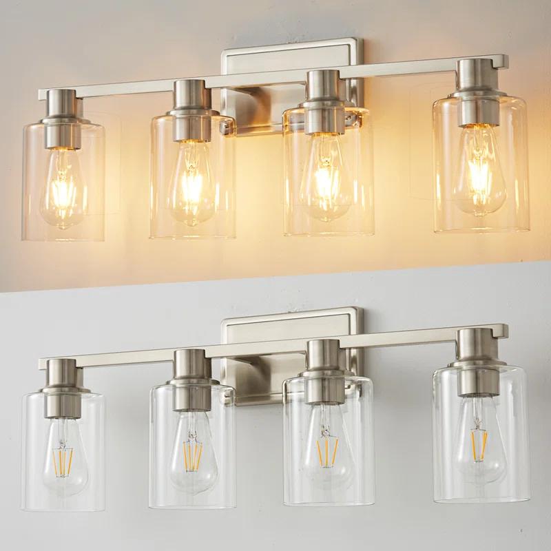 4 - Light Dimmable Vanity Light Mirror Headlights