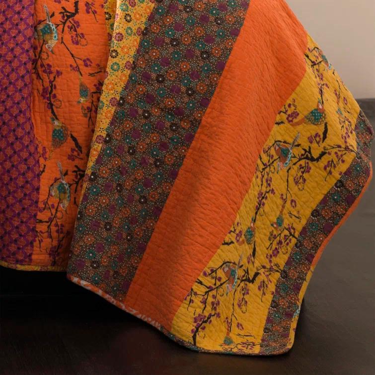 Lush Decor Royal Empire Cotton Reversible 3 Piece Quilt Set