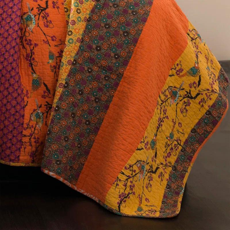 Lush Decor Royal Empire Cotton Reversible 3 Piece Quilt Set