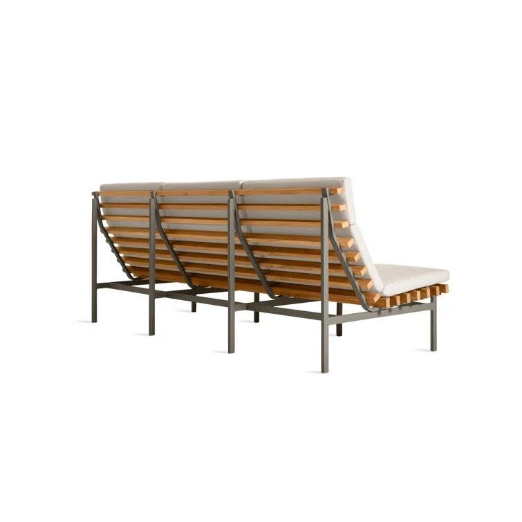Perch 88'' Wide Powder Coated Aluminum Patio Sofa with Cushions