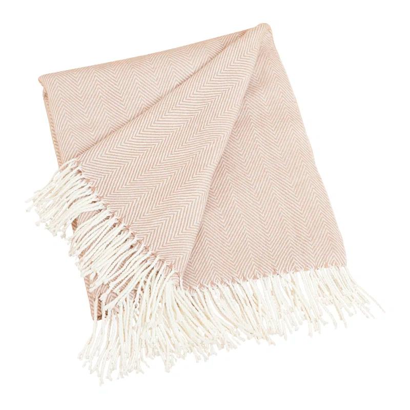 Saro Sevan Collection Hand Woven Throw Blanket