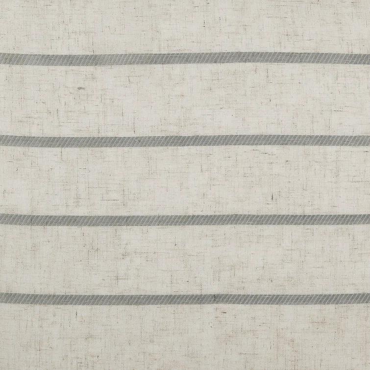 Clean Window Aso Twill Stripe Anti-Dust Linen Blend Sheer Curtain Panel & Reviews | Wayfair