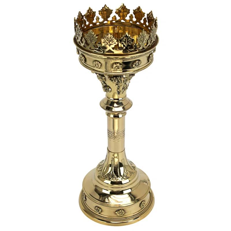Design Toscano Brass Tabletop Candlestick