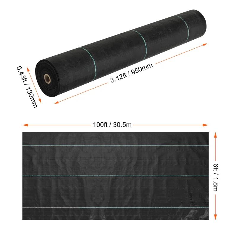 VEVOR VEVOR Landscape Fabric Garden Weed Barrier Driveway Fabric