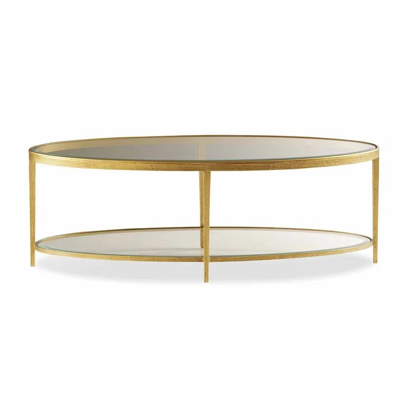 Maitland-Smith Jinx Glass Top Coffee Table