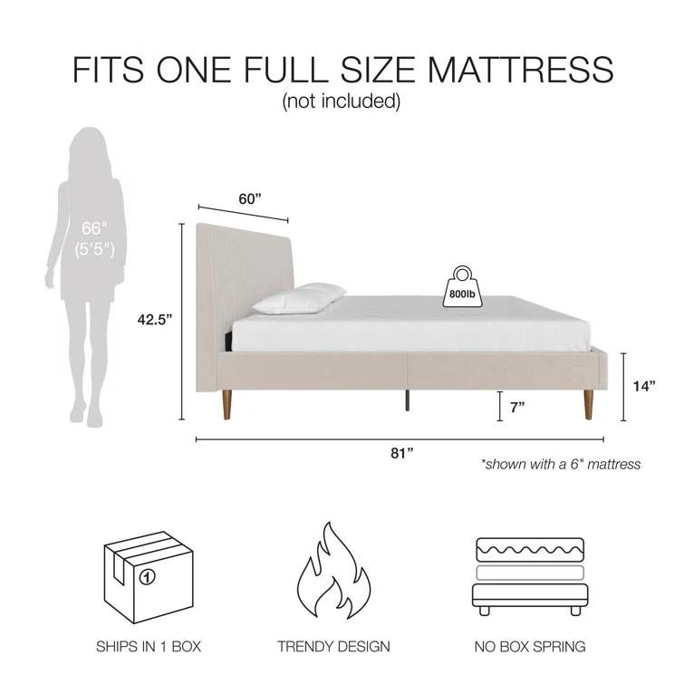 Mr. Kate Daphne Upholstered Platform Bed