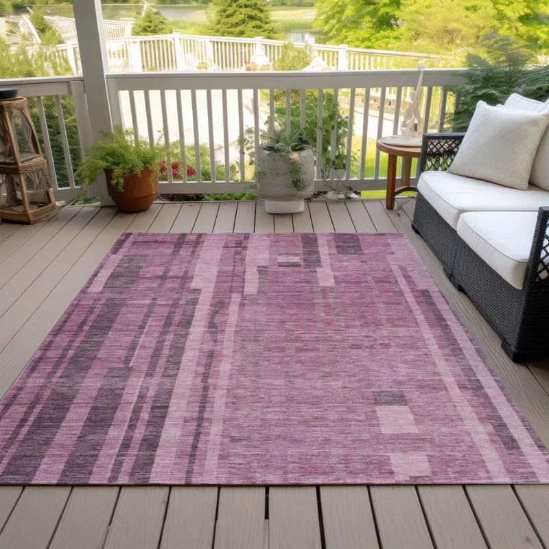 Machine Washable Indoor/Outdoor Chayden ACN1063 Blush Rug