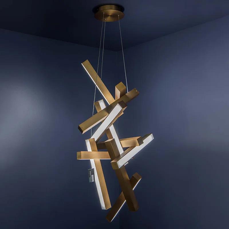 Modern Forms Chaos 12 - Light Dimmable Sputnik Modern Linear Chandelier