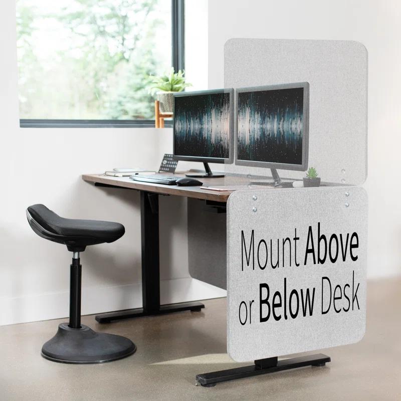 VIVO Clamp-on 24" x 24" Desktop Privacy Panel (PP-1-V024G Series)