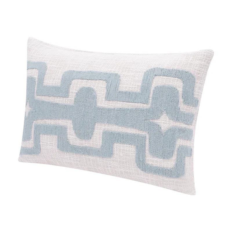 Stacy Garcia Home Geometric Handmade Cotton Wool Blend Decorative Throw Pillow
