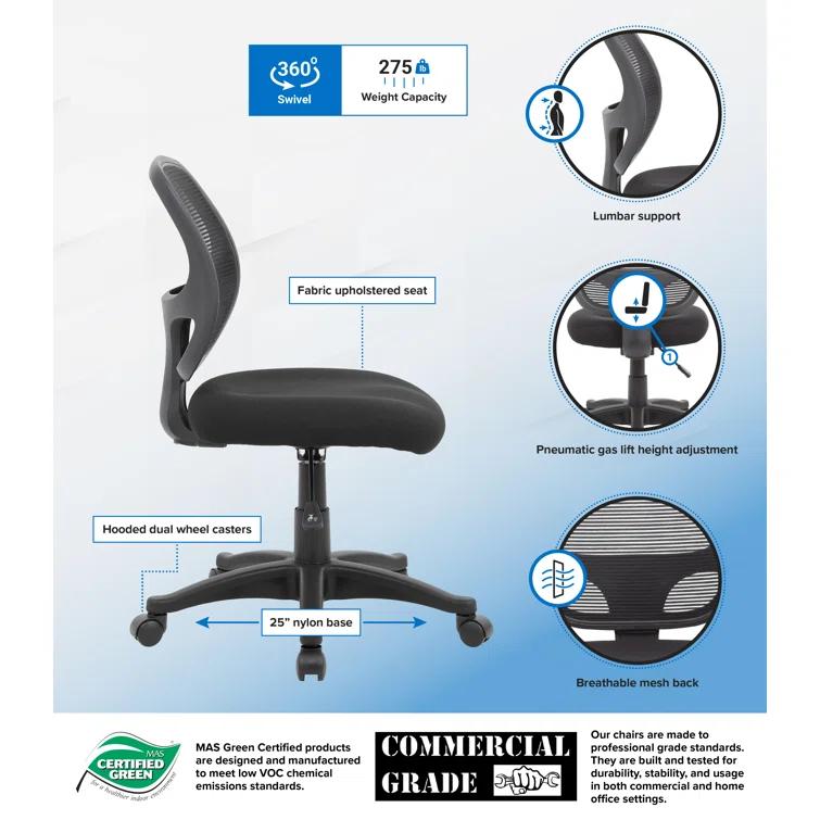 Boss Office Products Vinyl Task Chair