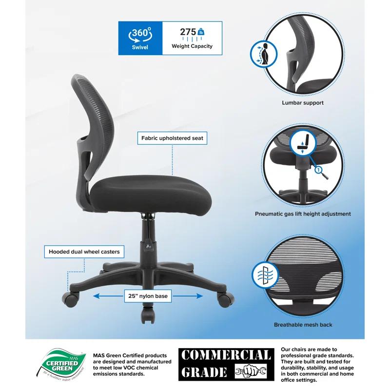 Boss Office Products Vinyl Task Chair