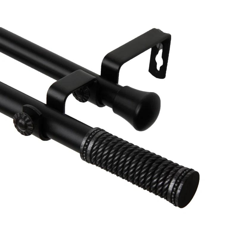 Rod Desyne Steel Adjustable Double Curtain Rod