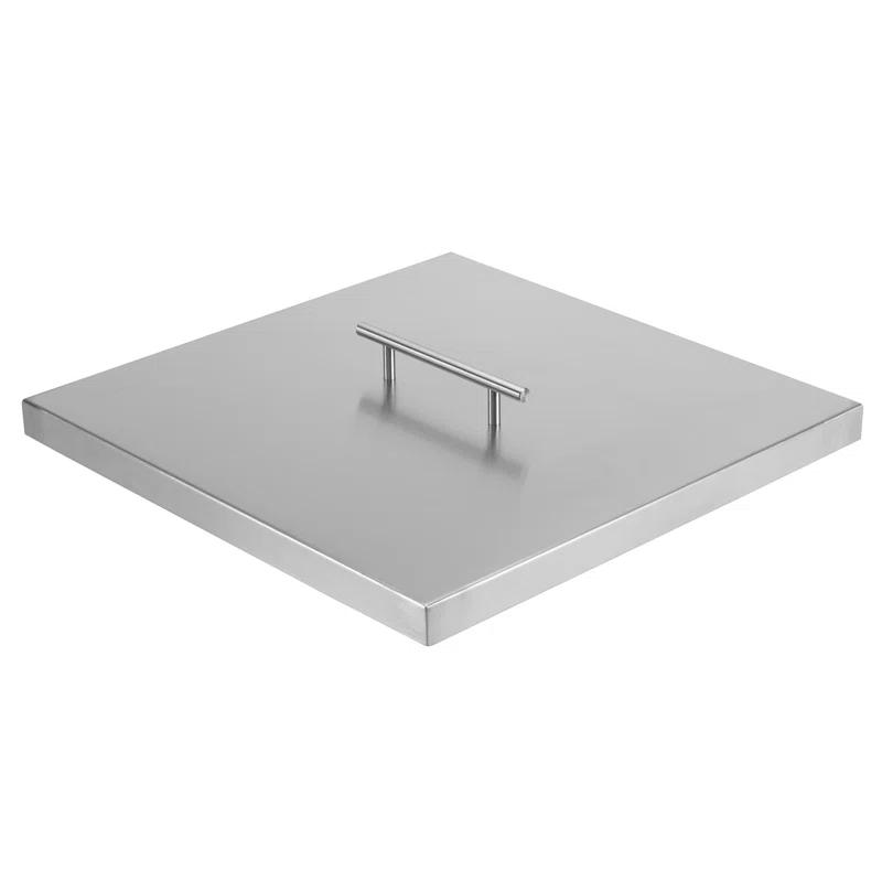 Celestial Fire Glass Stainless Steel Fire Pit Lid for Square Fire Pits