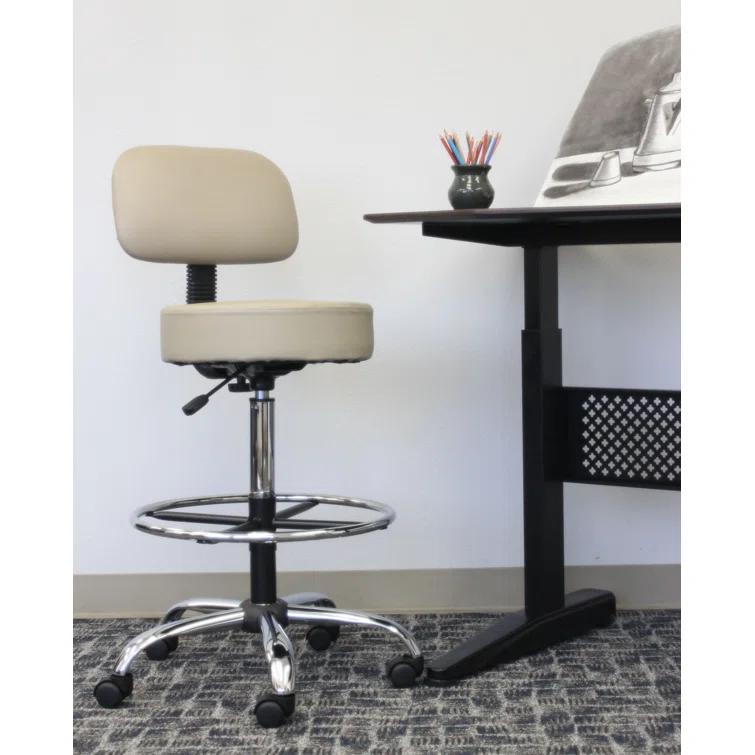 Boss Office Products Vinyl Drafting Chair