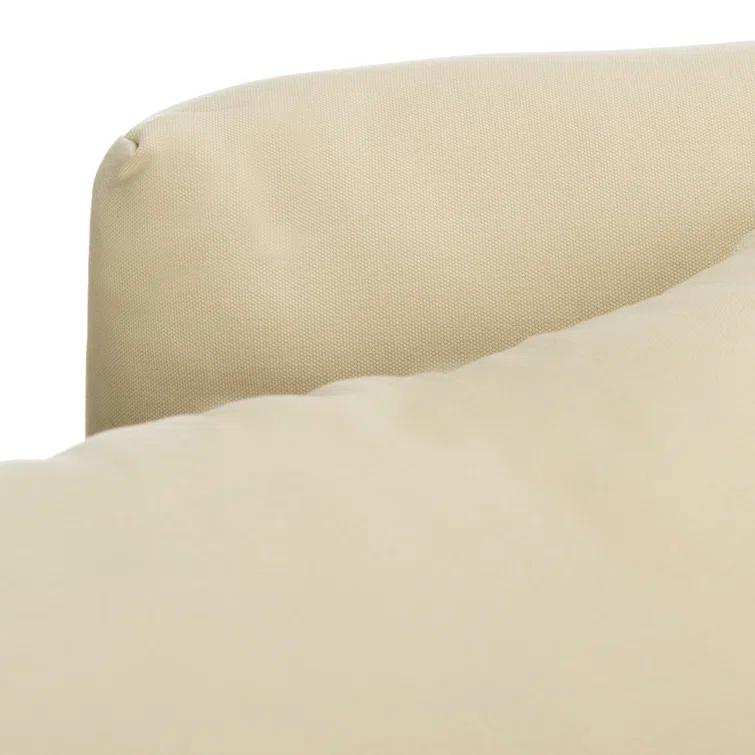 SAFAVIEH OUTDOOR COUTURE Montford 2-Seat Bench Natural Teak / Beige