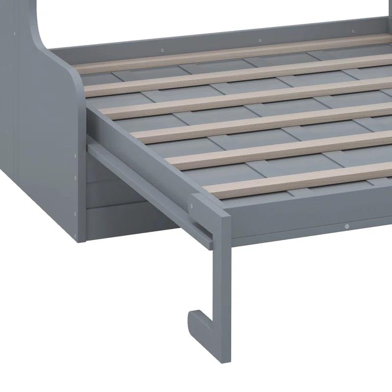 Red Barrel Studio® Queen Size Murphy Bed Wall Bed With Cushion