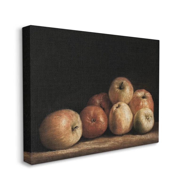 Stupell Industries " Classic Apple Vintage Still Life " by Lettered And Lined