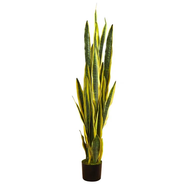 Primrue Faux Snake Plant (Sansevieria) Plant in Planter