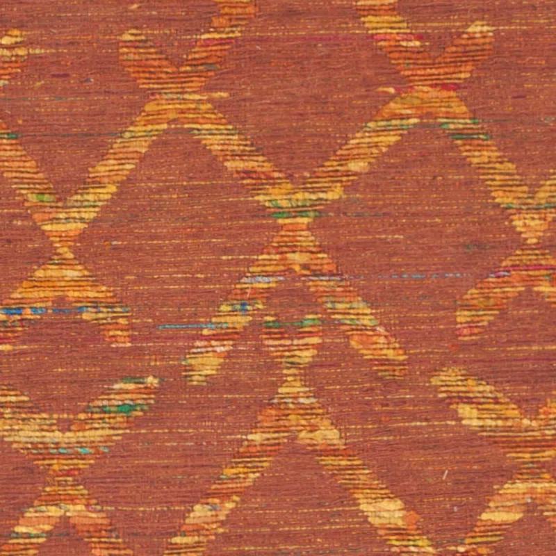 Straw Patch Hand Woven Flat Weave Wool & Cotton Geometric Rug