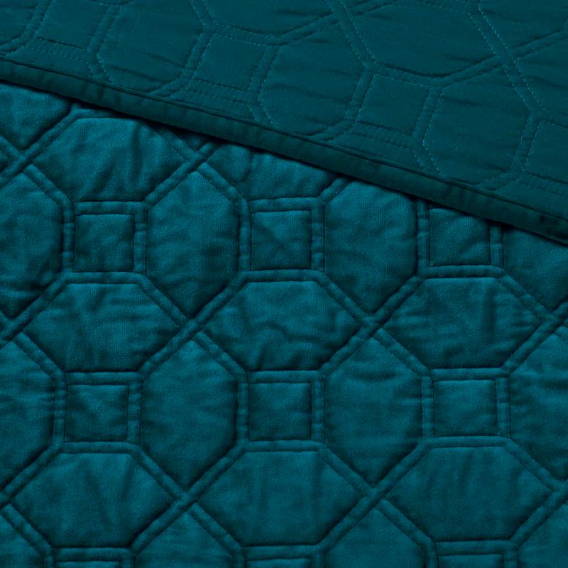 Madison Park Harper 3 Piece Velvet Quilt Set