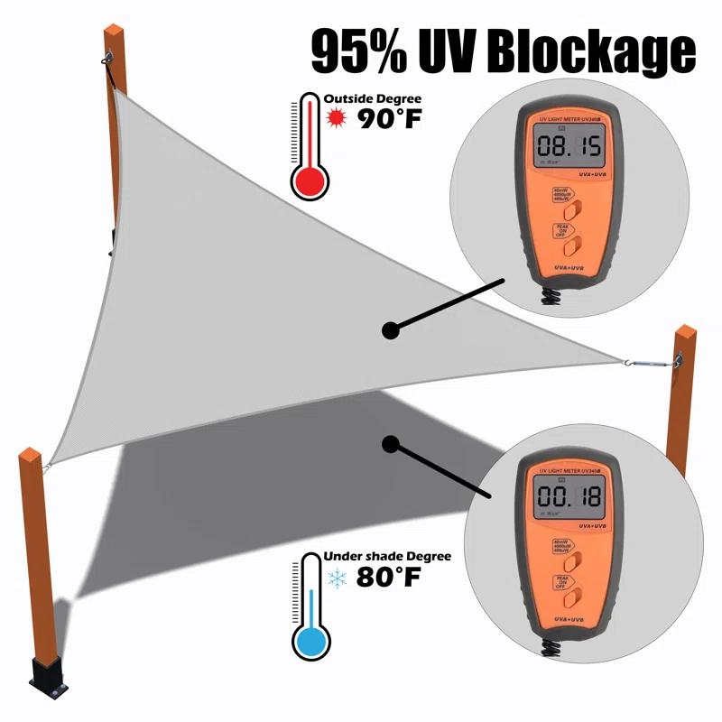 Royal Shade Royal Shade Rectangle Shade Sail With Hardware Kit