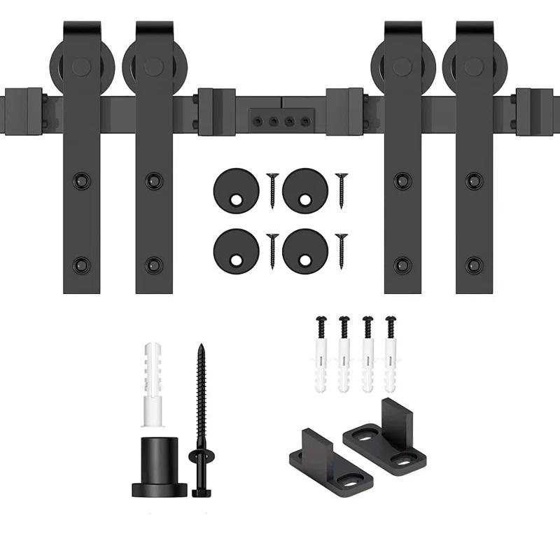 Lazio Sliding Standard Double Barn Door Hardware Kit