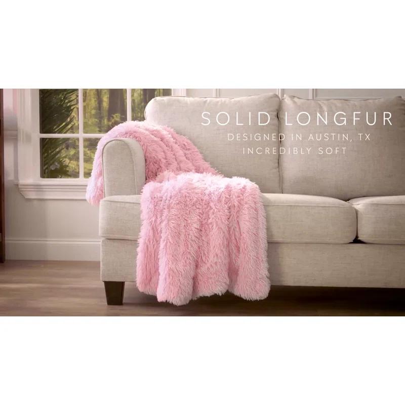 Chanasya Shaggy Shaggy Super Elegent Sherpa Long Fur Throw