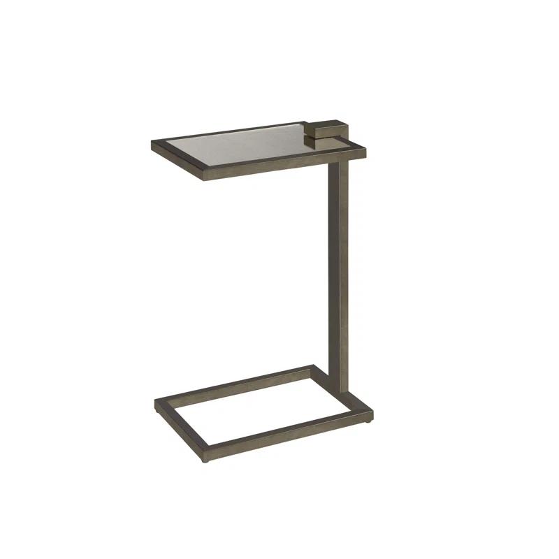 Garrison Glass Top End Table