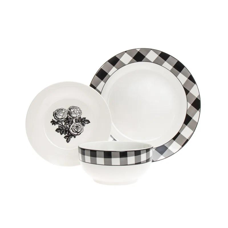 Godinger Silver Art Co Godinger 12 Piece Dinnerware Set, Service for 4