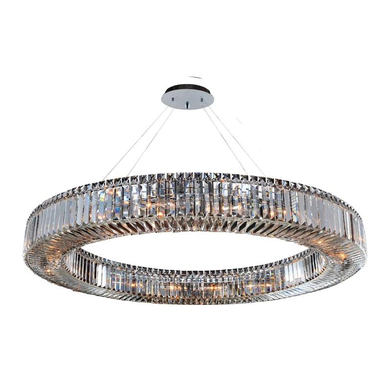 Allegri by Kalco Lighting Rondelle 18 - Light Dimmable Wagon Wheel Chandelier