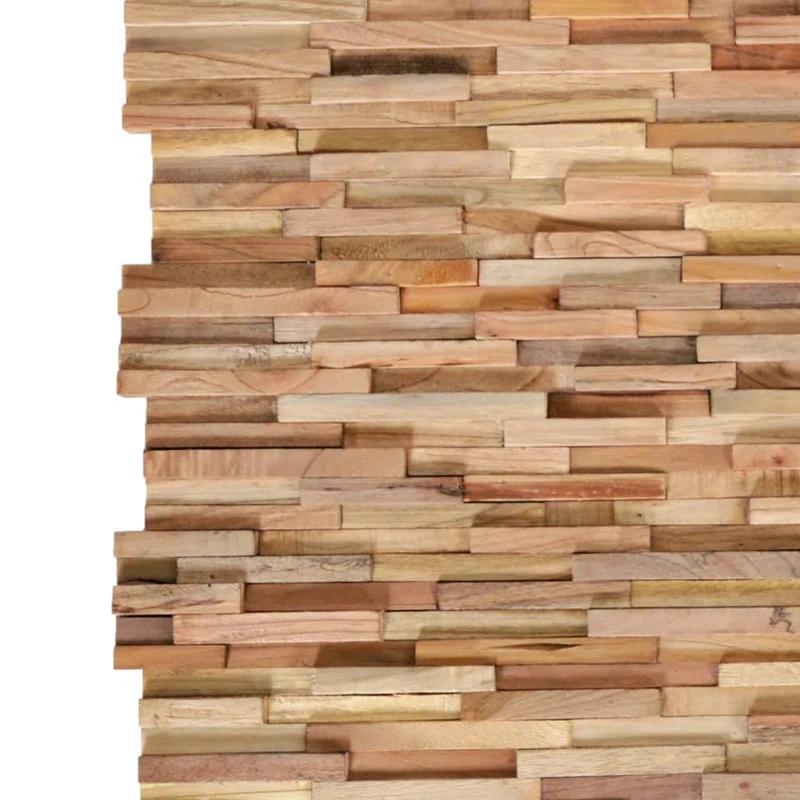 VidaXL VidaXL Wall Cladding Panels Wall Covering Panels Wood Planks Solid Teak Wood (Set of 10)