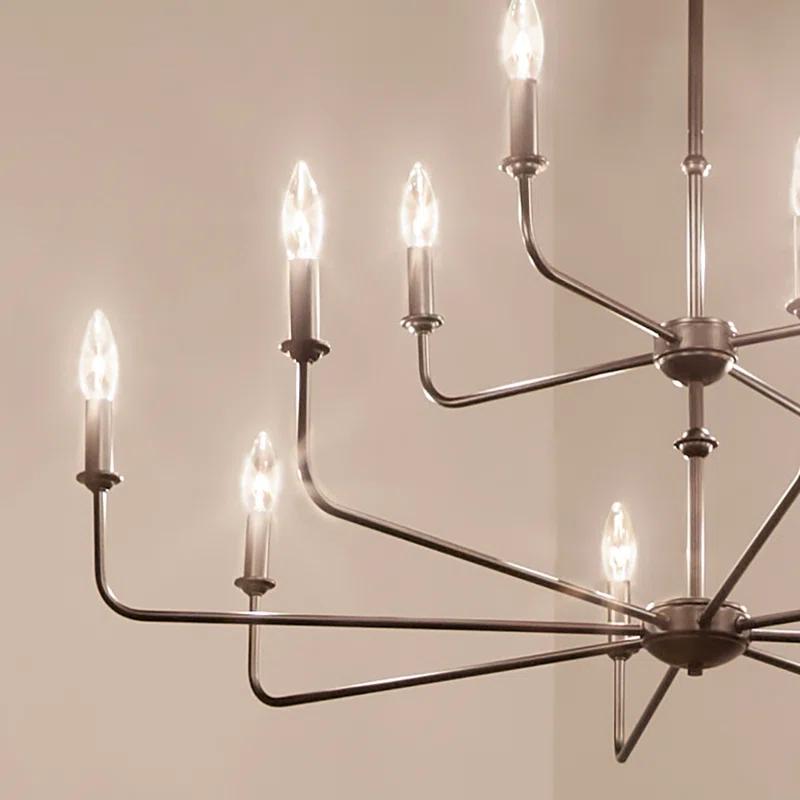 12 - Light Dimmable Classic / Traditional Chandelier