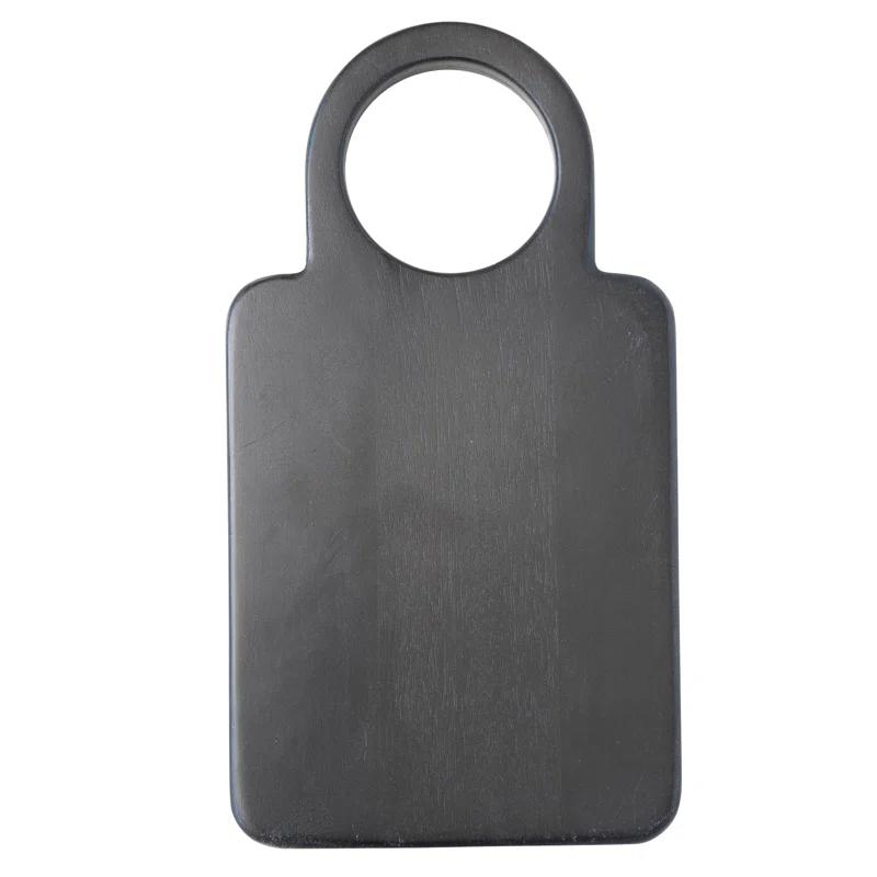 Creative Co-Op Mango Wood Cutting Board with Round Handle