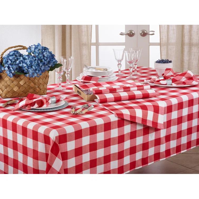 Loon Peak® Salerno Buffalo Plaid Tablecloth & Reviews | Wayfair