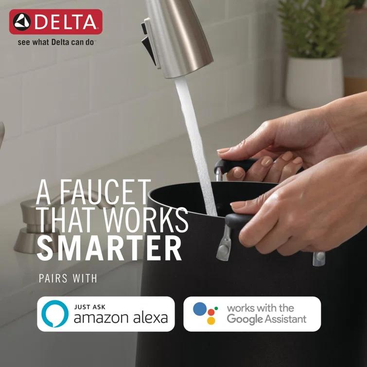 Delta 9113TL-BL-DST Essa Touch2O Kitchen Sink Faucet with Touchless Technology