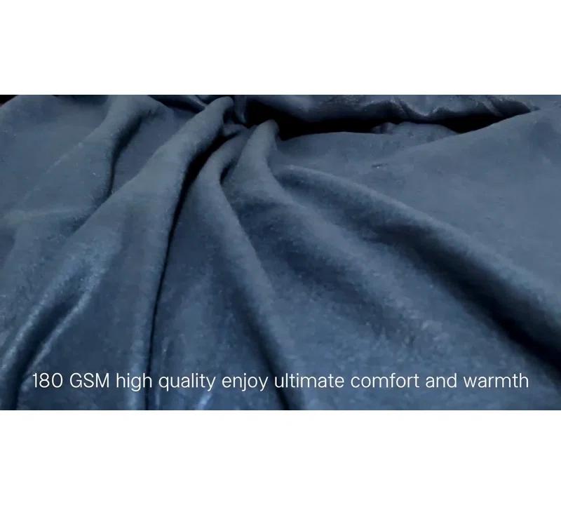 Imperial Home Cozy Comfort 50 x 60 Inch Cozy Fleece Throw Blanket