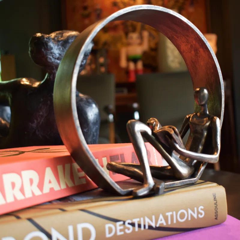 Lifestyle Group Distribution Adam & Friends Home Decor Encirlced Reader Sculpture | 1-Piece