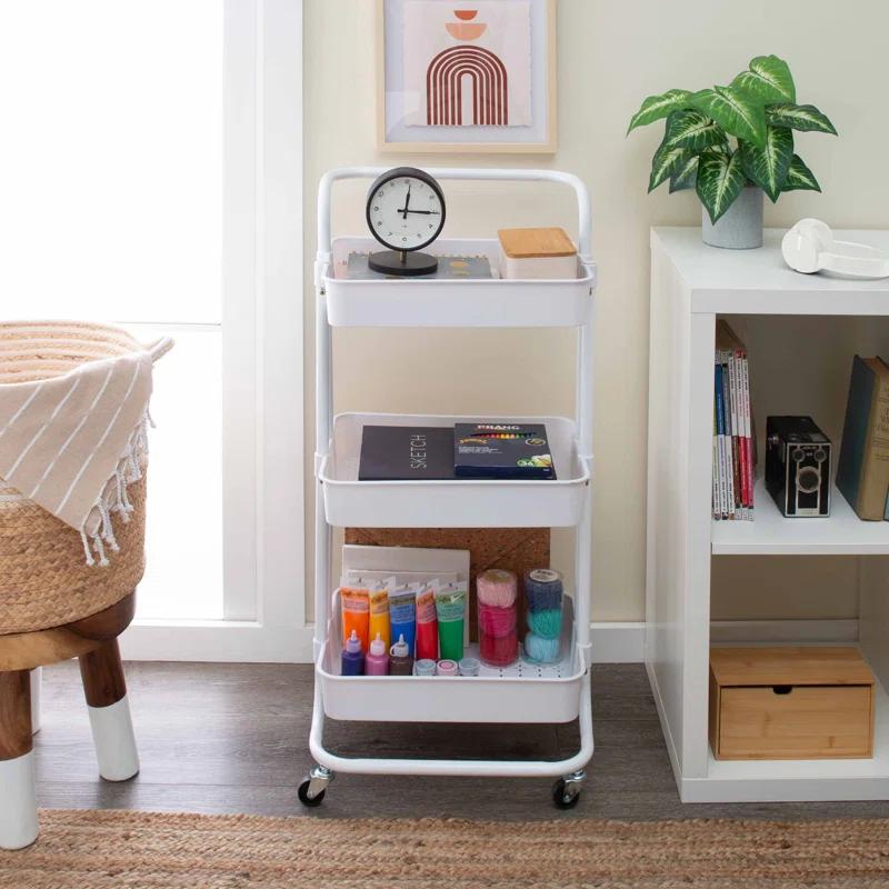 Organize It All Organize It All 3 Tier Rolling Basket Cart