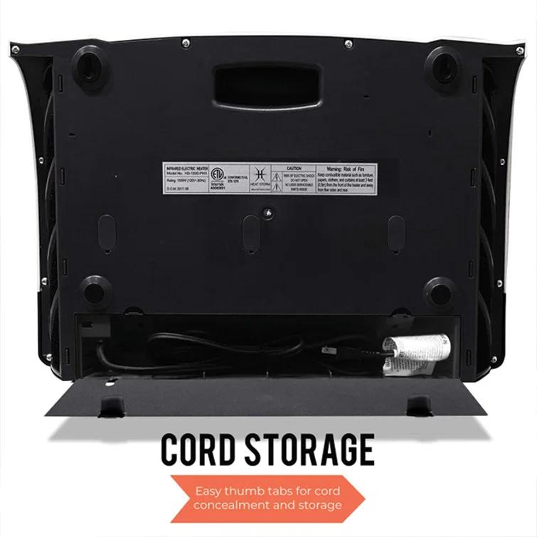 Heat Storm Heat Storm 1500 Watt Infrared WiFi enabled, wall mount  electric space heater with digital thermostat, remote - Smart Line