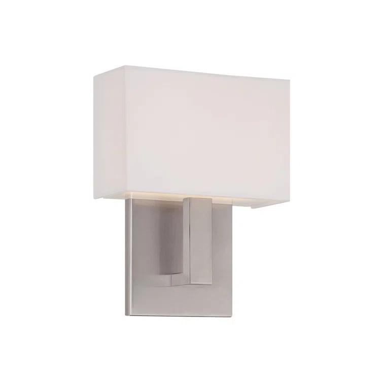 Brushed Nickel Outdoor Dimmable LED Wall Sconce