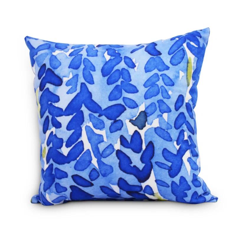 e by design Flower Bell Floral Reversible Throw Pillow