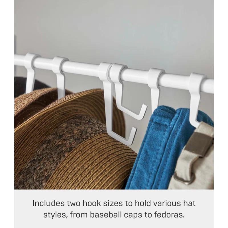Yamazaki Home Yamazaki Home Hat Hanging Organizer, Steel, Holds 5.5 Lbs, Adjustable