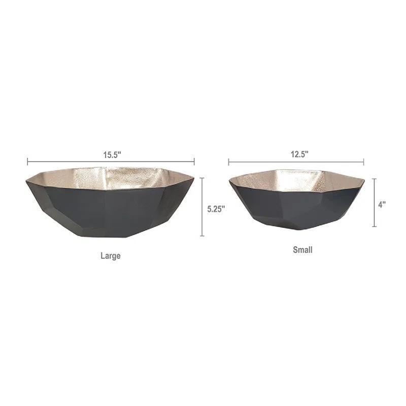 Allaroe Aluminum Decorative Bowl 2