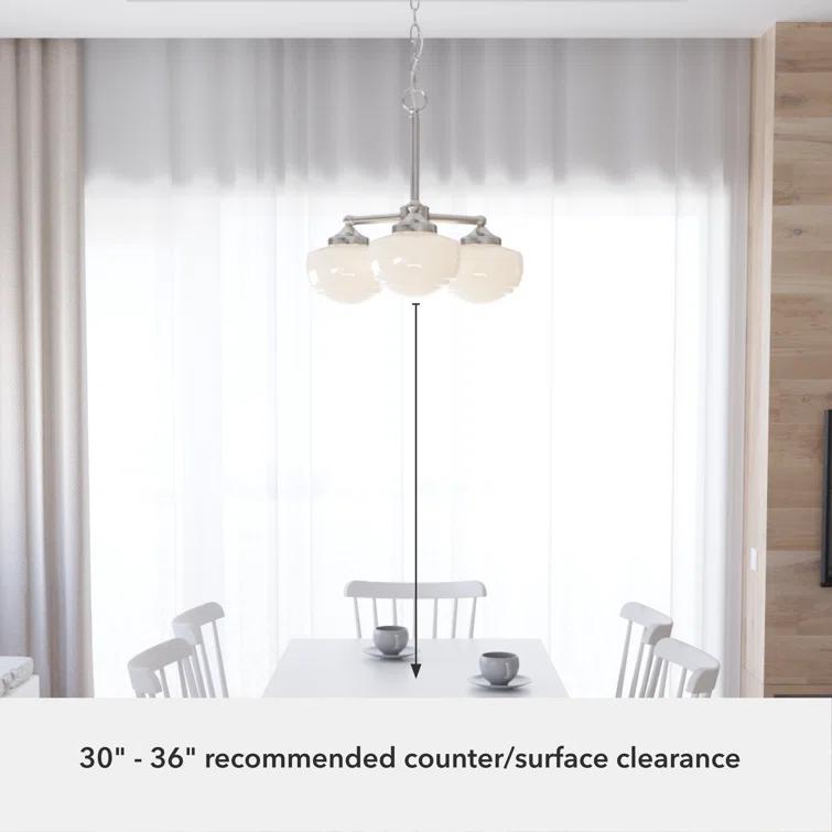 Hunter Fan Hunter Saddle Creek 3 Light Convertible Chandelier Ceiling Light Fixture