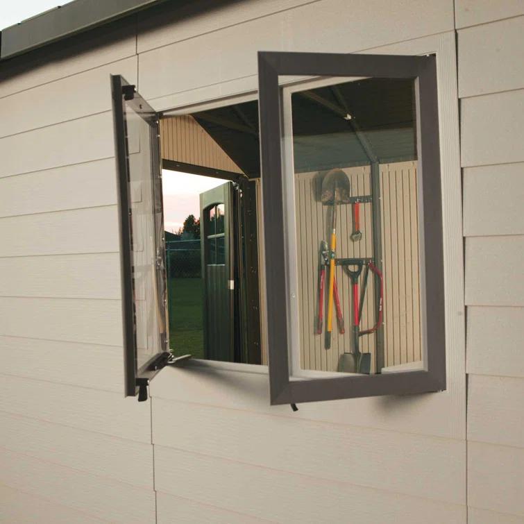 Lifetime 15 Ft. x 8 Ft. High-Density Polyethylene (Plastic) Steel Reinforced Outdoor Storage Shed