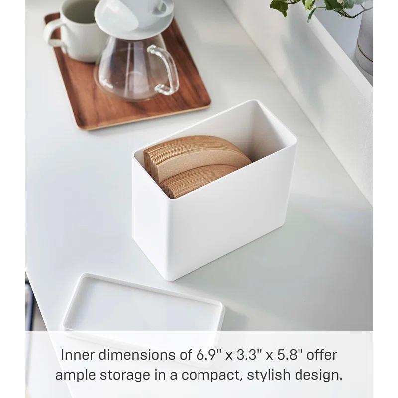 Yamazaki Home Yamazaki Home Coffee Filter Case, Polypropylene, Lid