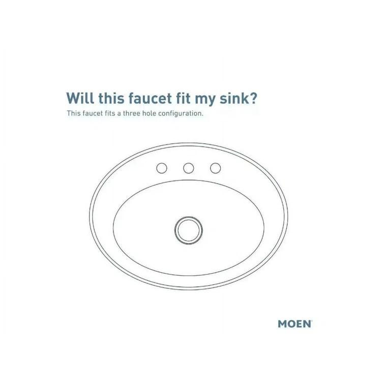 Moen Moen Banbury 4 in. Centerset Double Handle Bathroom Faucet 84943BRB