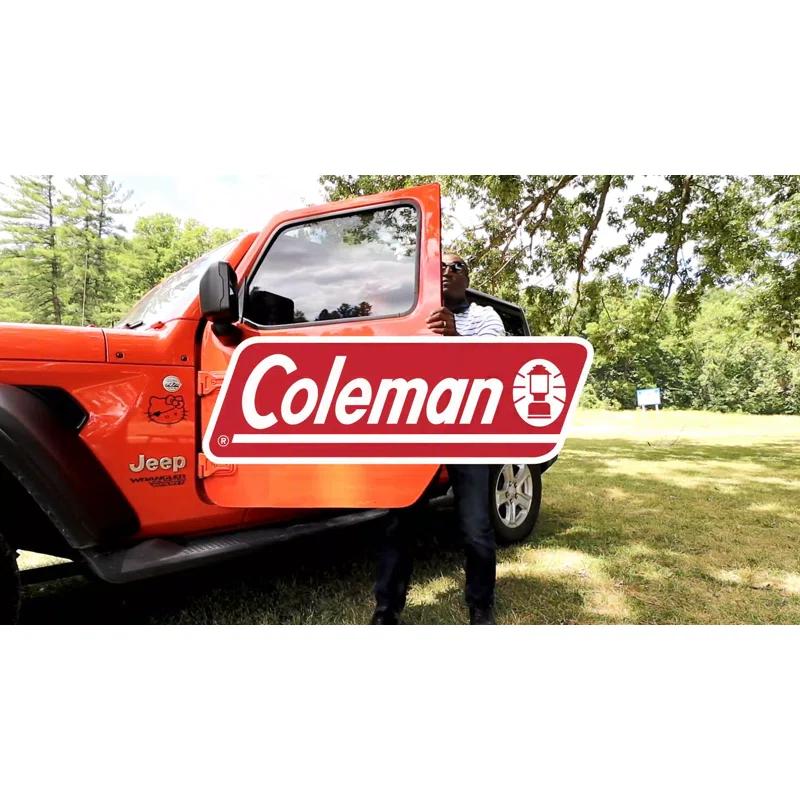Coleman Coleman Reversible Water Resistant Nylon and Sherpa Diamond Quilted Indoor/Outdoor Throw/Picnic Blanket